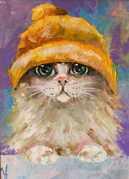 Котики акрилом