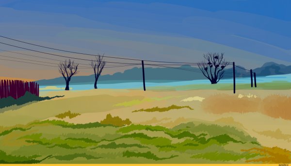 Озеро мультяшное