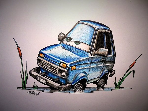 Автомобиль карикатура