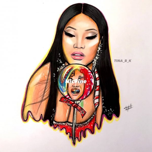 6ix9ine Nicki Minaj арт