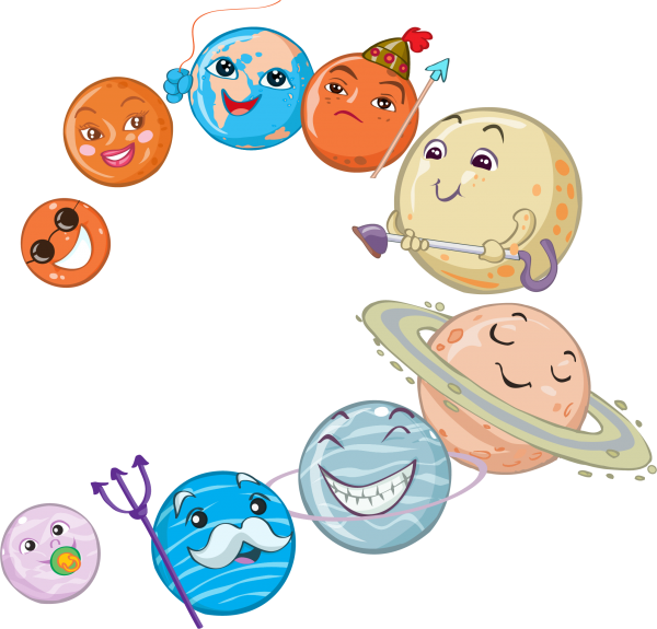 Планеты с глазками для детей