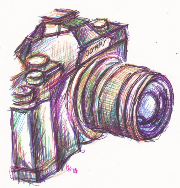 Фотоаппарат рисованный