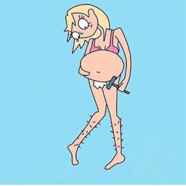 Беременность рисунок смешной