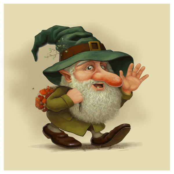 Гном в шляпе