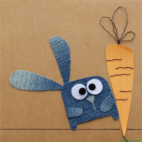 Забавные аппликации из ткани