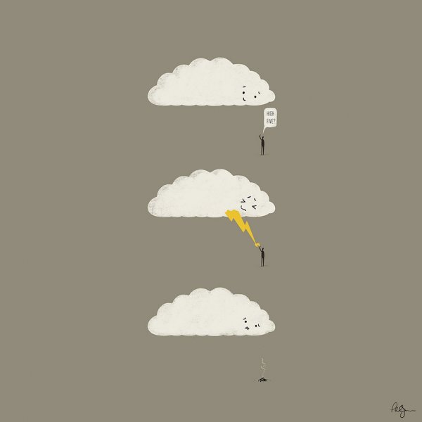 Смешное облако рисунок