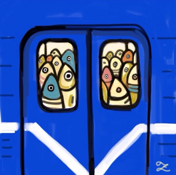Час пик в метро карикатуры