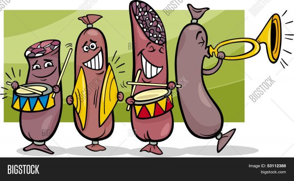 Смешные открытки с колбасами