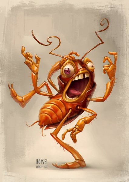 Смешной таракан