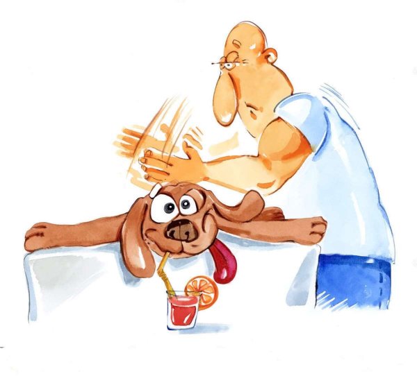 Массаж карикатура