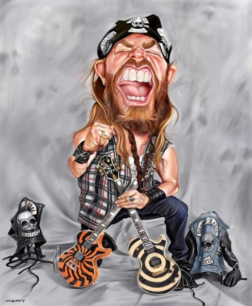 Шаржи на рок музыкантов