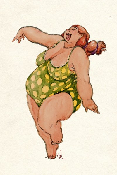 Жирный рисунок