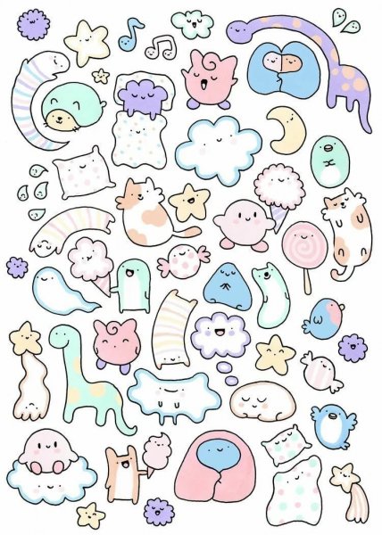 Маленькие рисунки для срисовки