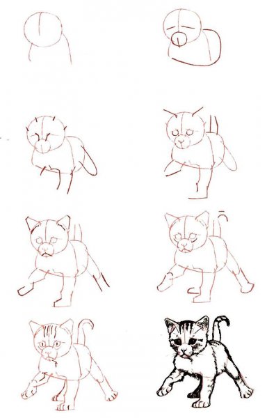 Поэтапное рисование карандашом