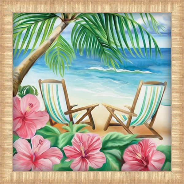 Райский уголок живопись