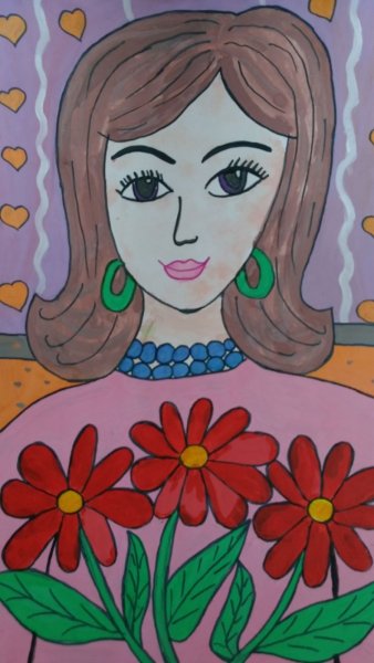 Мама с ребенком рисунок