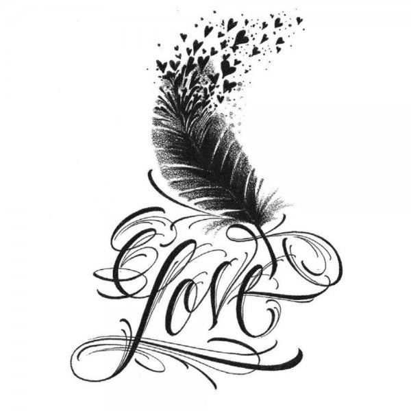 Тату эскизы надписи