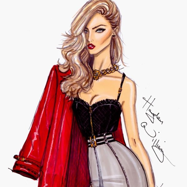 Платье рисунок