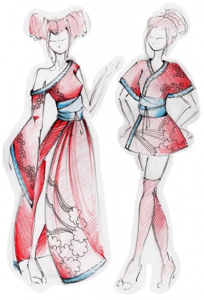 Идеи для рисования одежды