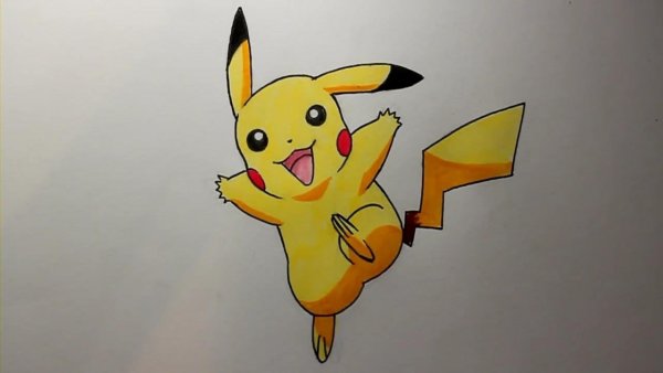 Нарисовать покемона Пикачу