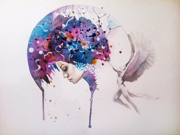 Интересные картины акварелью