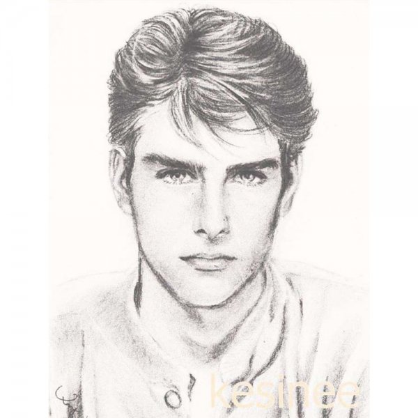 Юноша карандашом