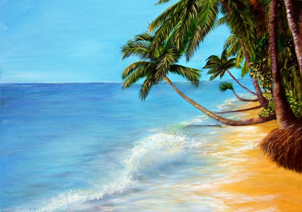 Картины с пальмами и морем