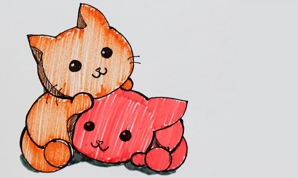 Рисунки для срисовки коты аниме