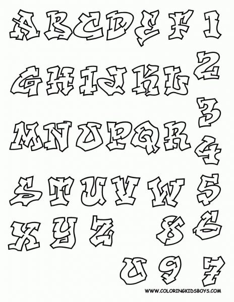 Граффити шрифты объемные