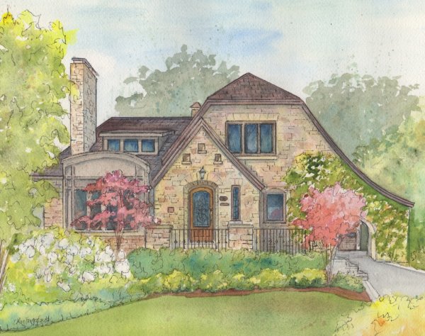 Нарисовать красивый дом