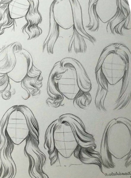 Прически карандашом легкие