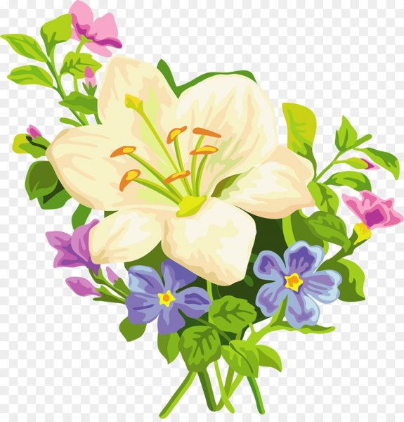 Нарисовать букет цветов