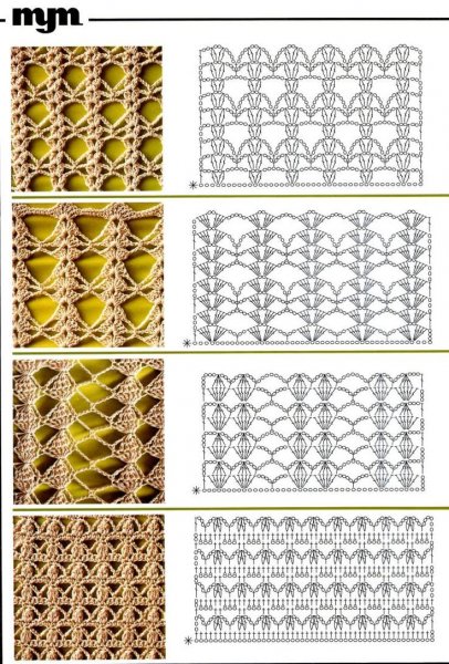 Вязки крючком схемы