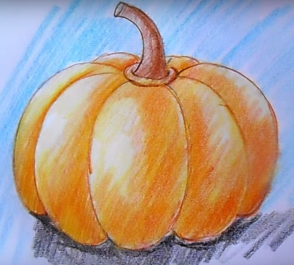 Тыква карандашом