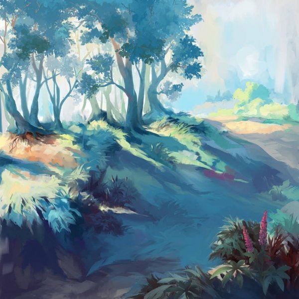 Мультяшный пейзаж