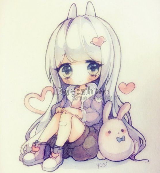 Милые нарисованные девочки