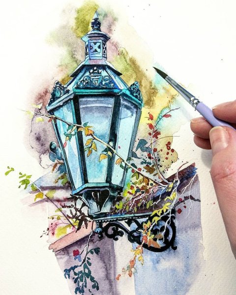Скетчи акварелью