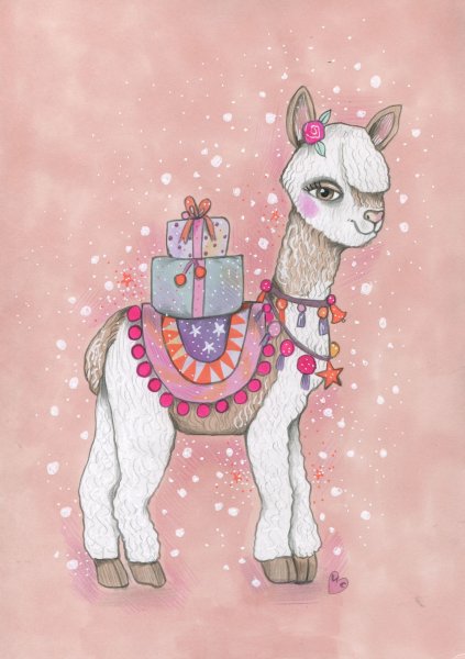 Арт с альпакой