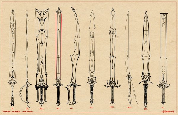 Нарисовать Холодное оружие