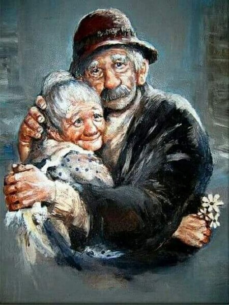 Лицо старика арт