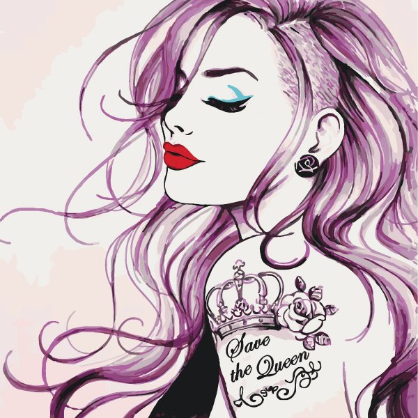 Классные нарисованные девушки