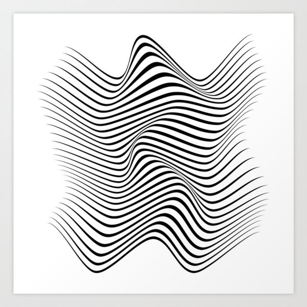 Красивая современная линия рисунок