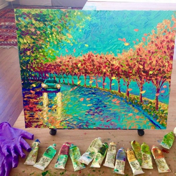 Интересная техника рисования