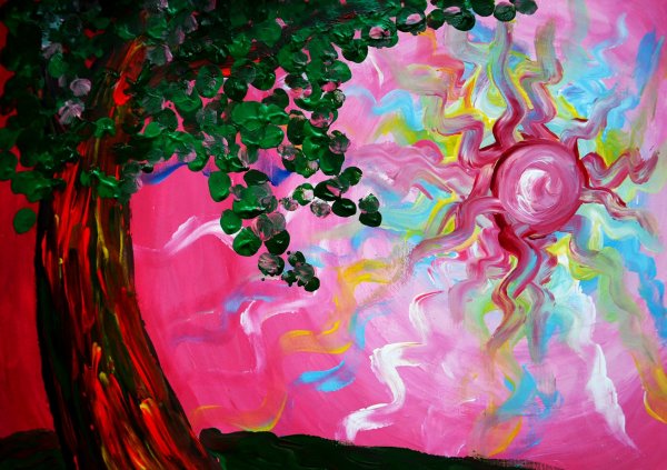 Необычные техники рисования гуашью