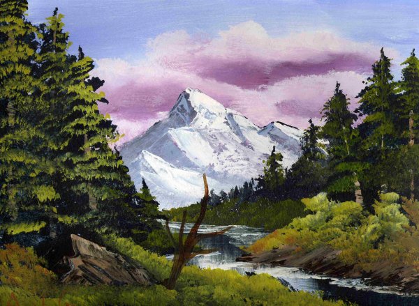 Живопись природа горы