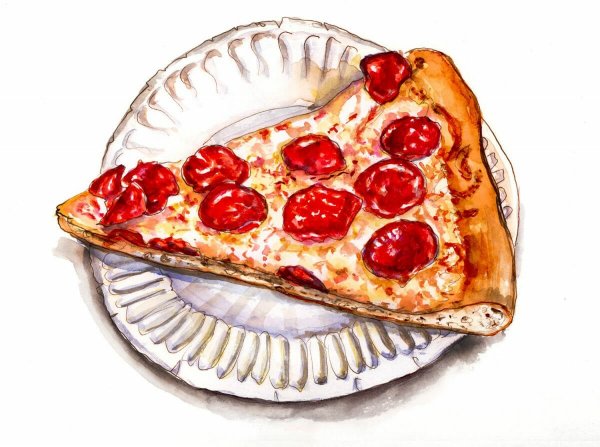 Пицца гуашью