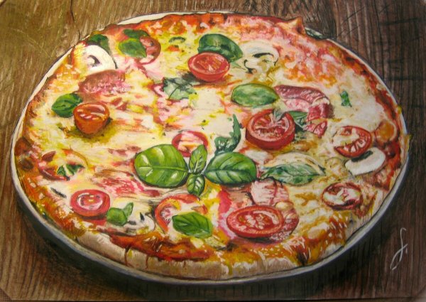 Цветная пицца