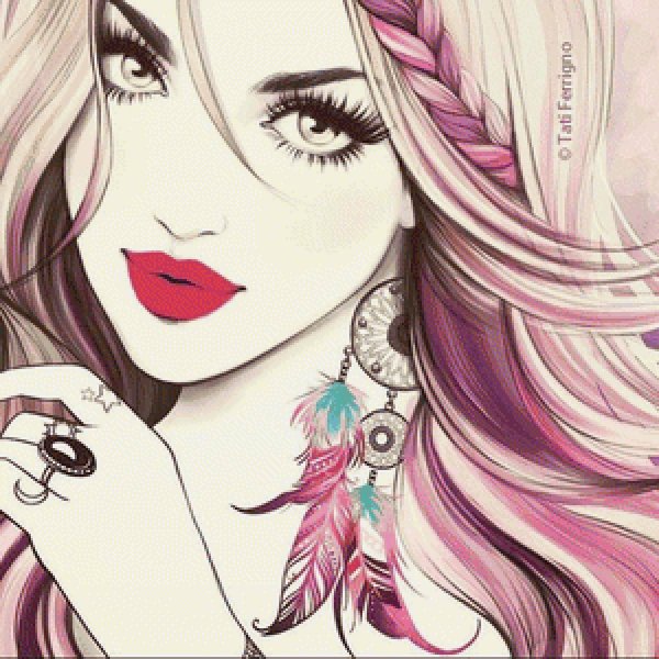 Рисунки девушек