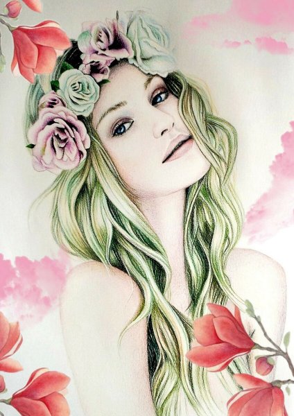 Нарисовать девушку