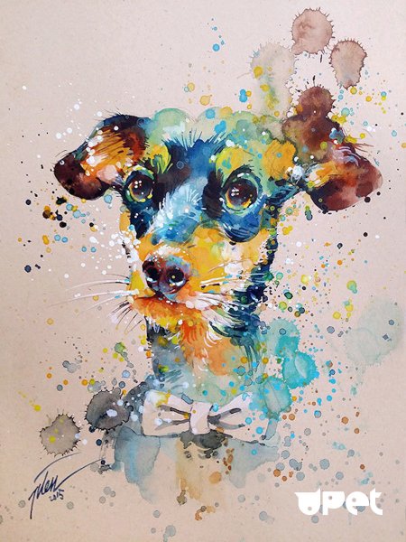 Художник Тилен ти акварель